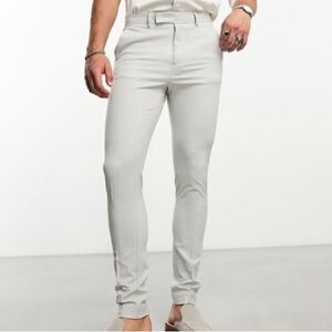 Stylish Light Gray Skinny Pants